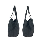 Prada Tessuto Black Silver Nylon Shoulder Bag Tote — view 7