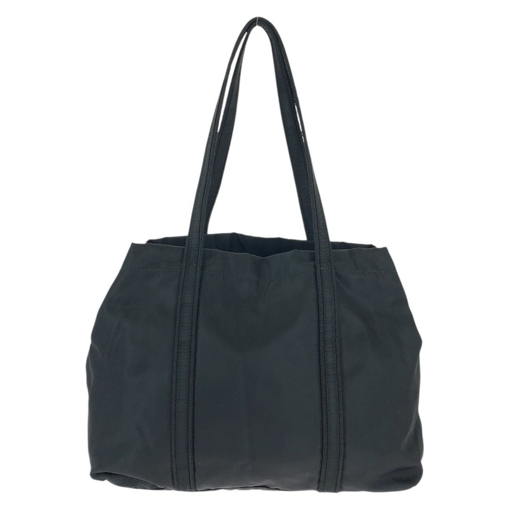 Prada Tessuto Black Silver Nylon Shoulder Bag Tote — view 2
