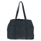 Prada Tessuto Black Silver Nylon Shoulder Bag Tote — view 2
