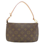 Louis Vuitton Pochette Pouch Monogram Canvas Brown — view 2
