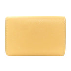 Celine Trifold Compact Wallet Bifold Leather Yellow — view 2