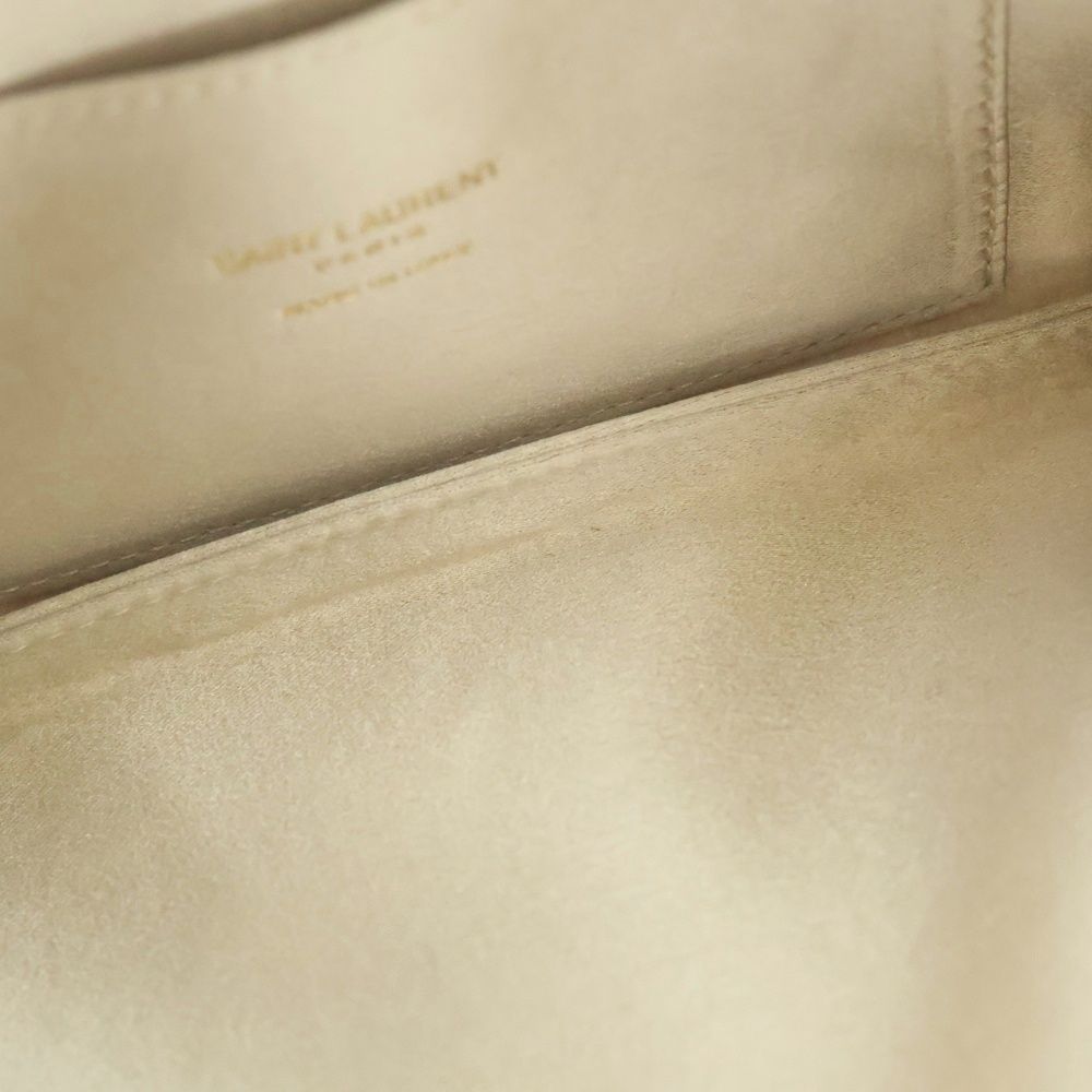 Saint Laurent Paris Suzanne Pave Crystal Satin Leather Shoulder Bag Top Handle — view 4