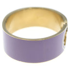 Gucci Interlocking Lacquer Calf Bracelet Bangle Purple — view 3