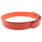 Gucci Guccissima Leather Belt Orange — view 3