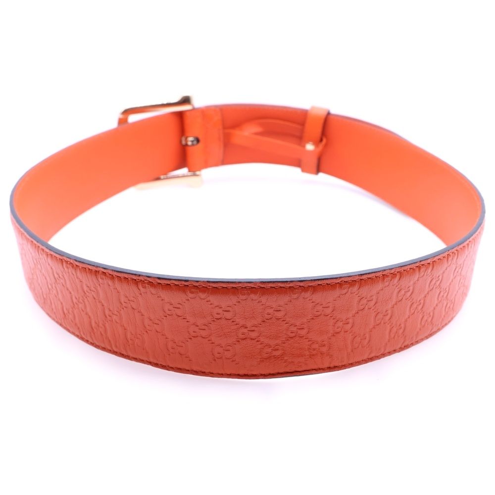 Gucci Guccissima Leather Belt Orange — view 2