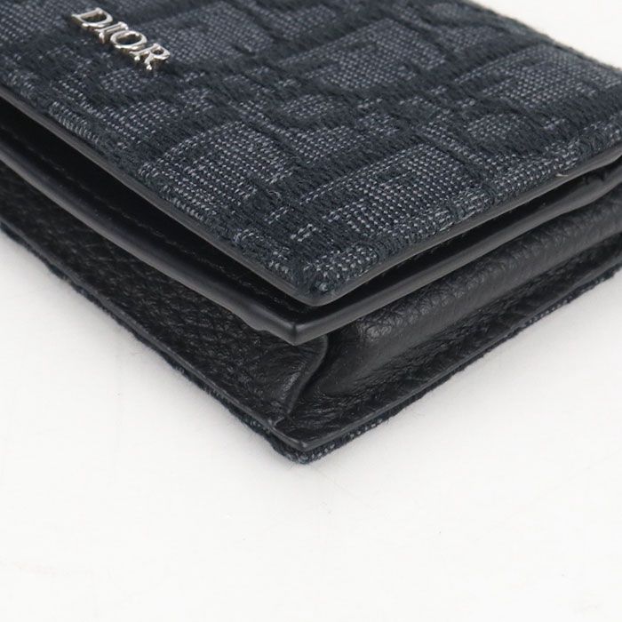 Dior Business Card Holder Oblique Jacquard — view 6