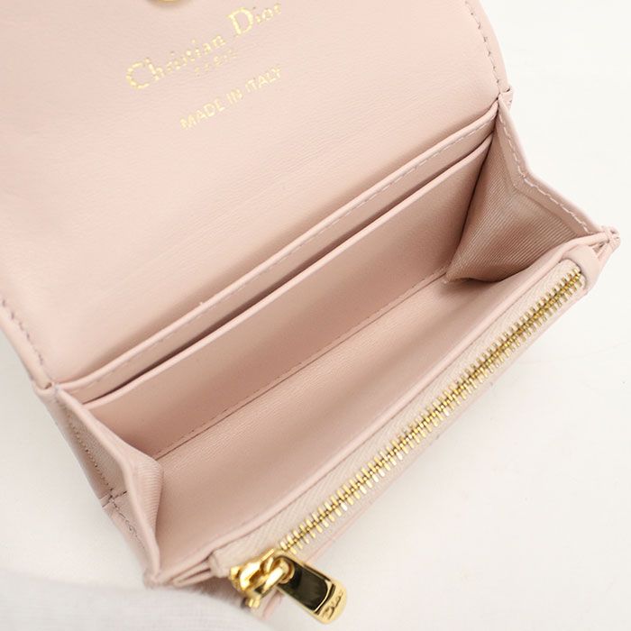 Dior Glycine Wallet Joli Bifold Lambskin — view 4