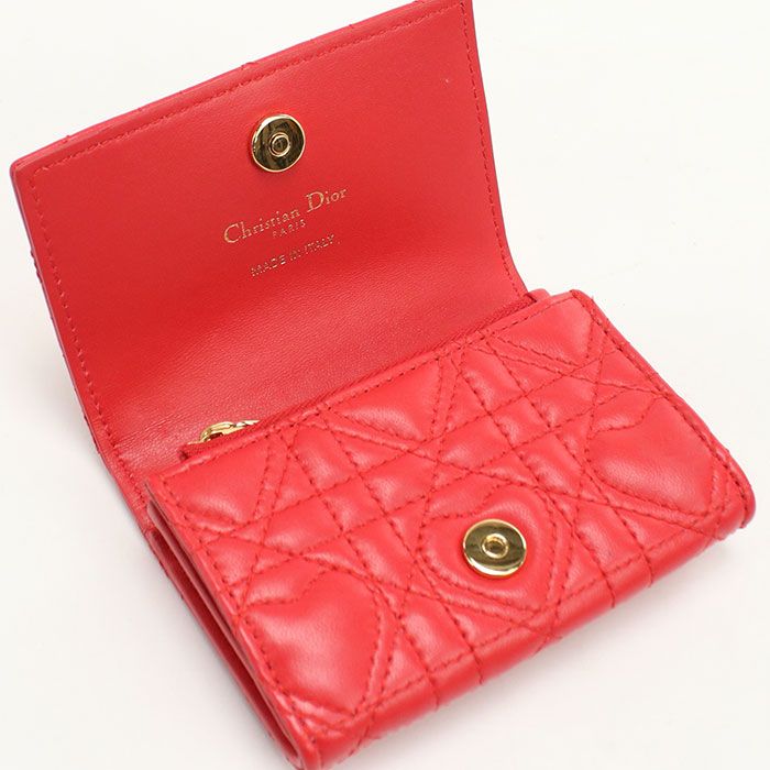 Dior Glycine Wallet Caro Bifold Lambskin — view 6