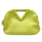 Bottega Veneta Triangle Point Small Tote Shoulder Bag Leather Green Light — view 4