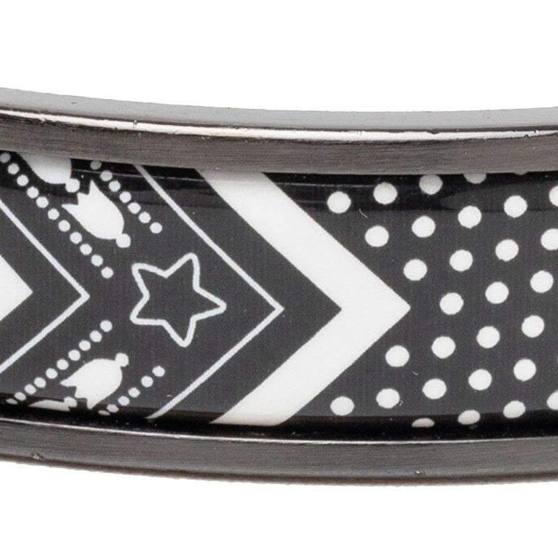 Hermes Click HH Bandana Black White Metal — view 7