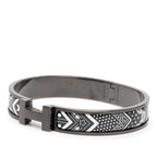 Hermes Click HH Bandana Black White Metal — view 2