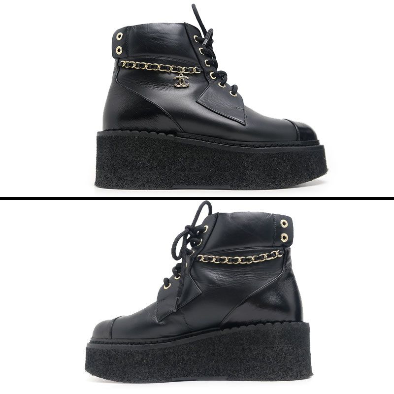 Chanel Short Boots Platform 37 Shoes — view 2