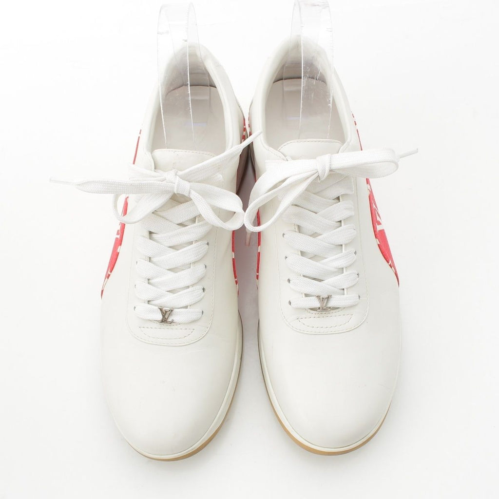 Louis Vuitton Supreme Low Cut Sneakers White Red 7 2 — view 2