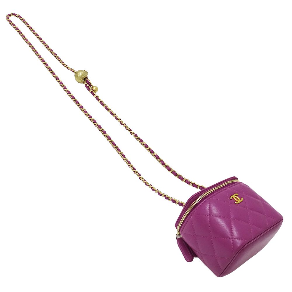 Chanel Quilted Cocoball Shoulder Bag Vanity Lambskin — view 4