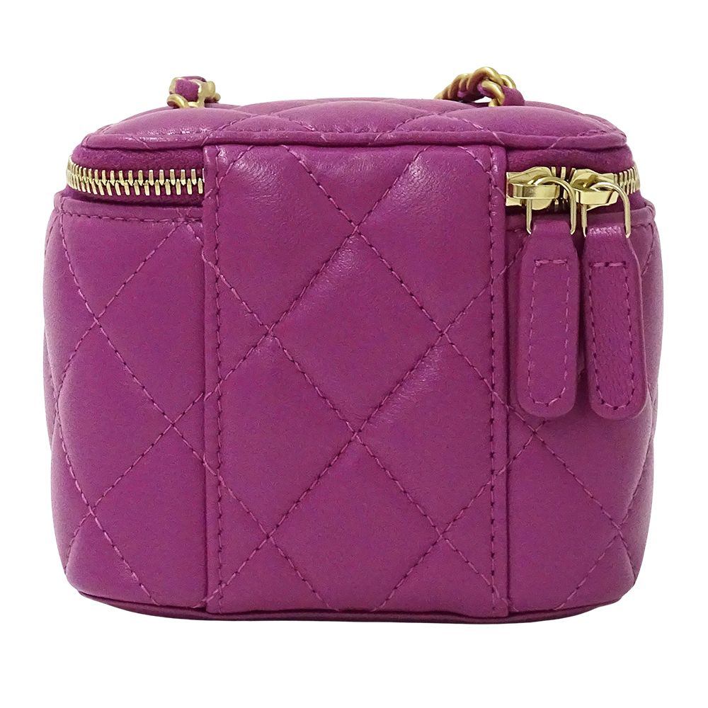 Chanel Quilted Cocoball Shoulder Bag Vanity Lambskin — view 2