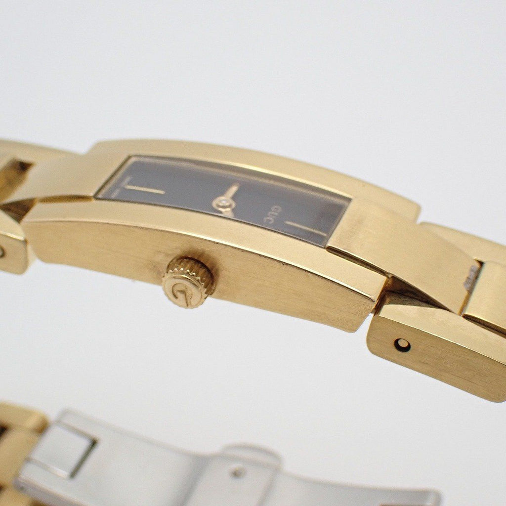 Gucci Bracelet Watch Quartz Gold Black Dial — view 7