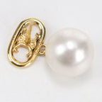 Celine Pearl Triomphe Earrings Metal — view 3