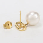 Celine Pearl Triomphe Earrings Metal — view 4