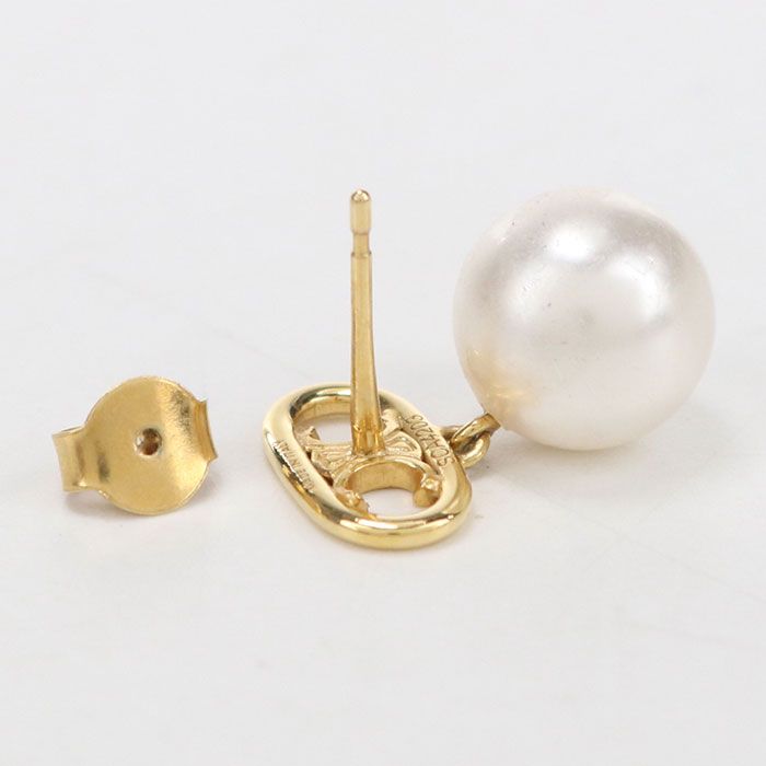 Celine Pearl Triomphe Earrings Metal — view 4