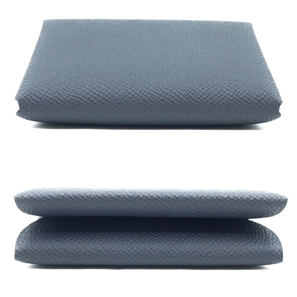 Hermes Calvi Duo Card Case Coin Purse Veau Epsom Ardoise — view 3