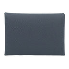 Hermes Calvi Duo Card Case Coin Purse Veau Epsom Ardoise — view 2