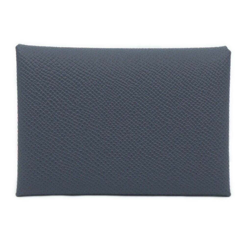 Hermes Calvi Duo Card Case Coin Purse Veau Epsom Ardoise — view 2