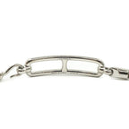 Hermes Leather Bracelet Ruri Double Tour Gray Silver — view 5