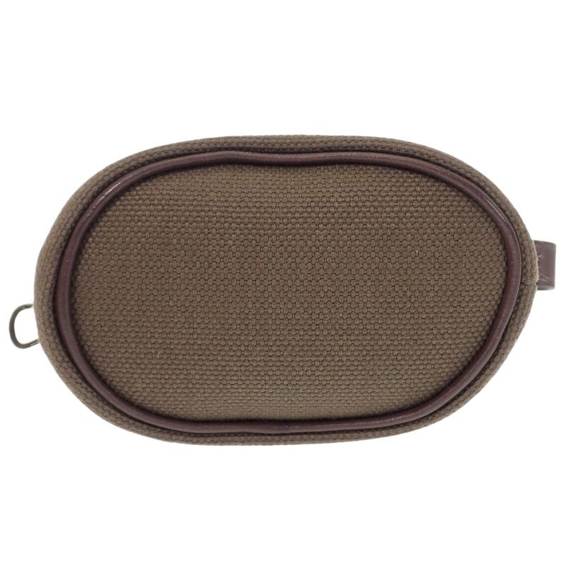 Hermes Dog Treats Pouch Pet Supplies Leather Khaki Fu — view 6