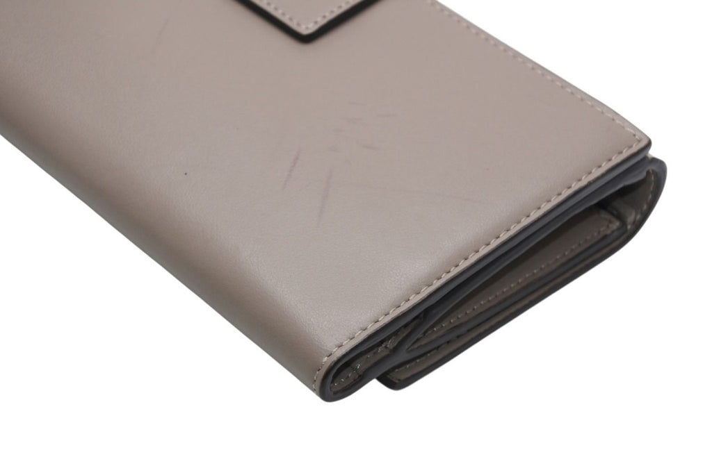 Fendi Peekaboo Continental Wallet Leather Greige Tortoiseshell — view 6