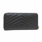 Saint Laurent Yves Stitch Zip Around Monogram YSL Wallet Leather — view 2