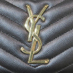 Saint Laurent Yves Stitch Zip Around Monogram YSL Wallet Leather — view 9