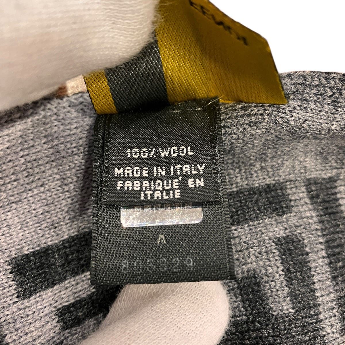 Fendi Scarf Wool Gray — view 4
