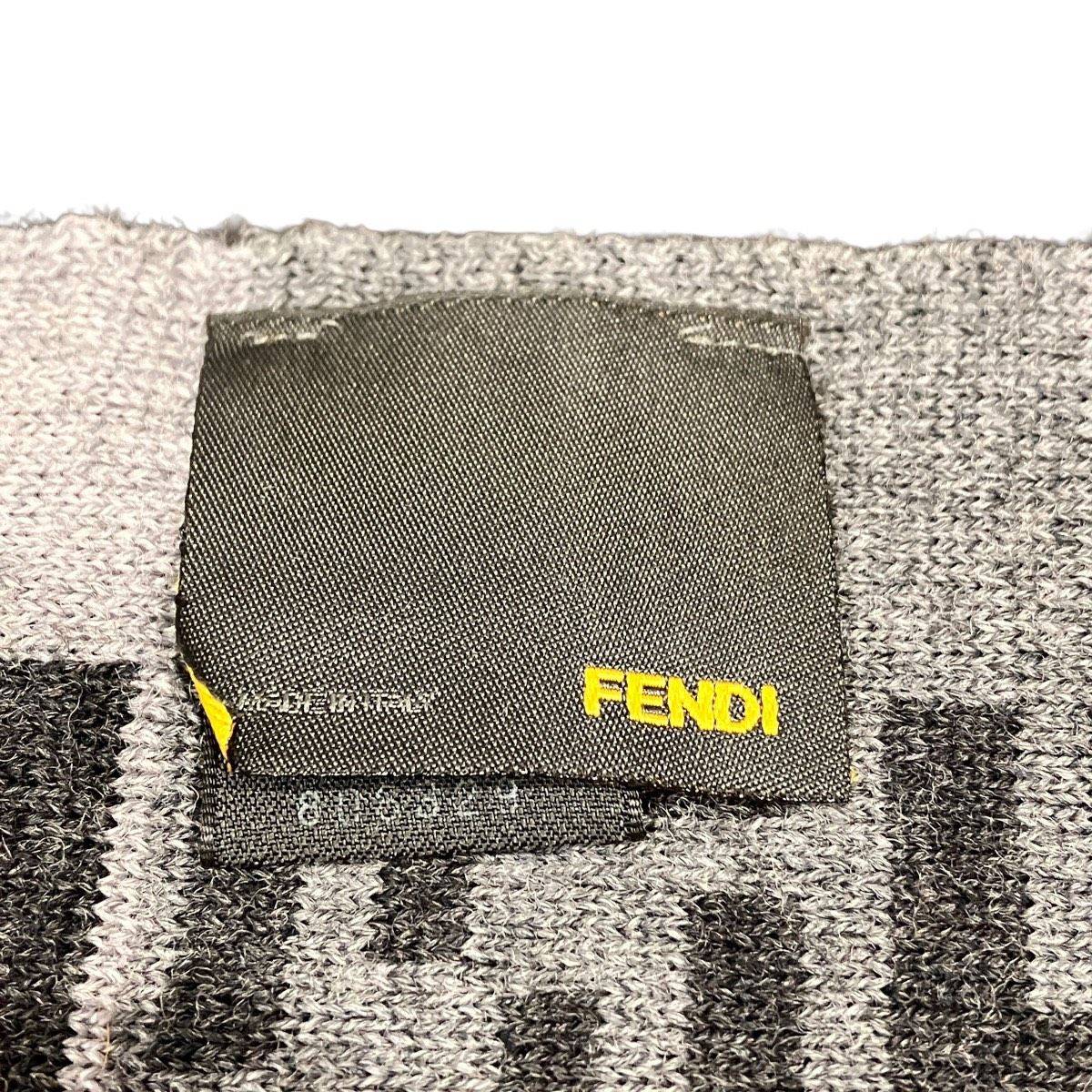 Fendi Scarf Wool Gray — view 3