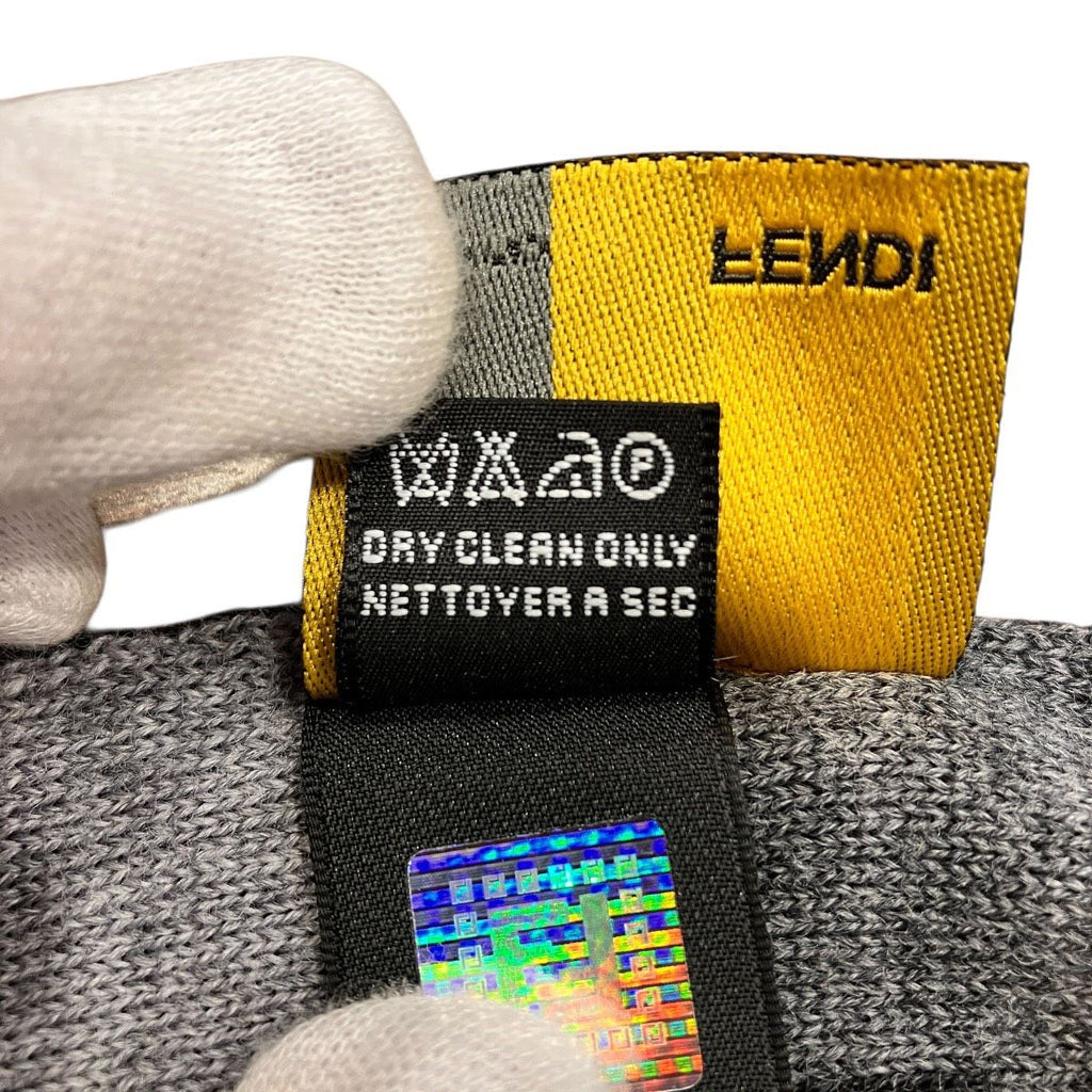 Fendi Scarf Wool Gray — view 5