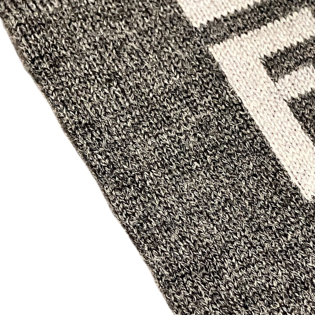 Fendi Scarf Wool Gray — view 9