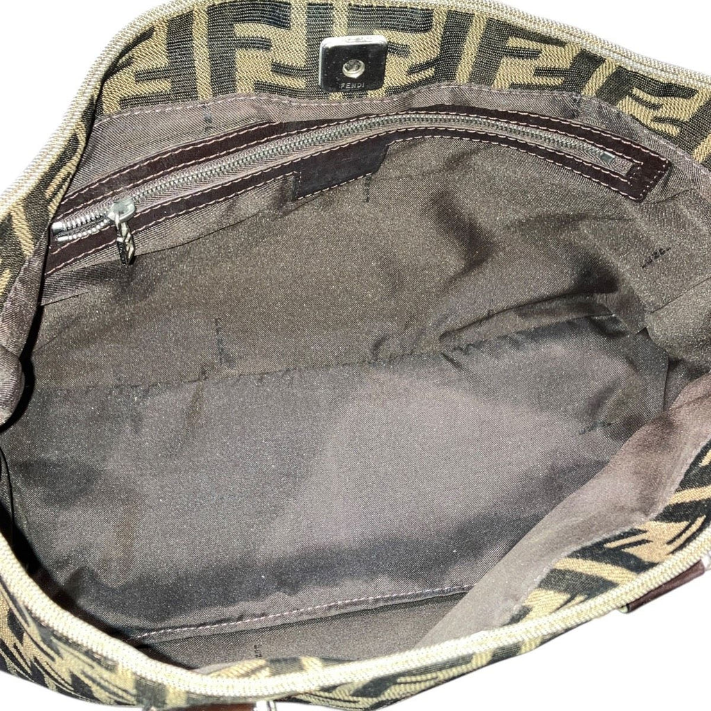 Fendi Handbag Nylon Leather — view 5