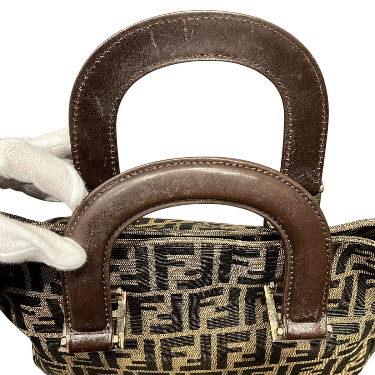 Fendi Handbag Nylon Leather — view 6