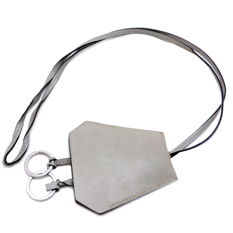 Hermes Shoulder Bag Leather Gray — view 3