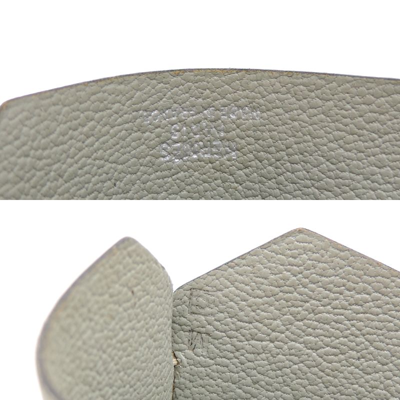 Hermes Shoulder Bag Leather Gray — view 6