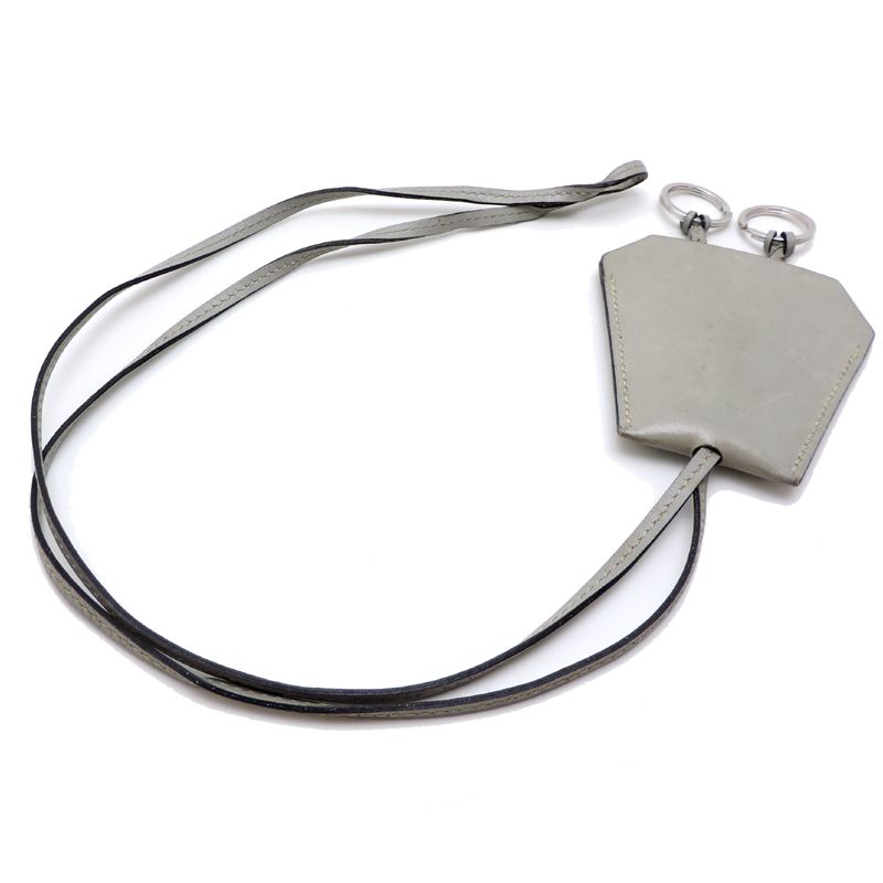 Hermes Shoulder Bag Leather Gray — view 4