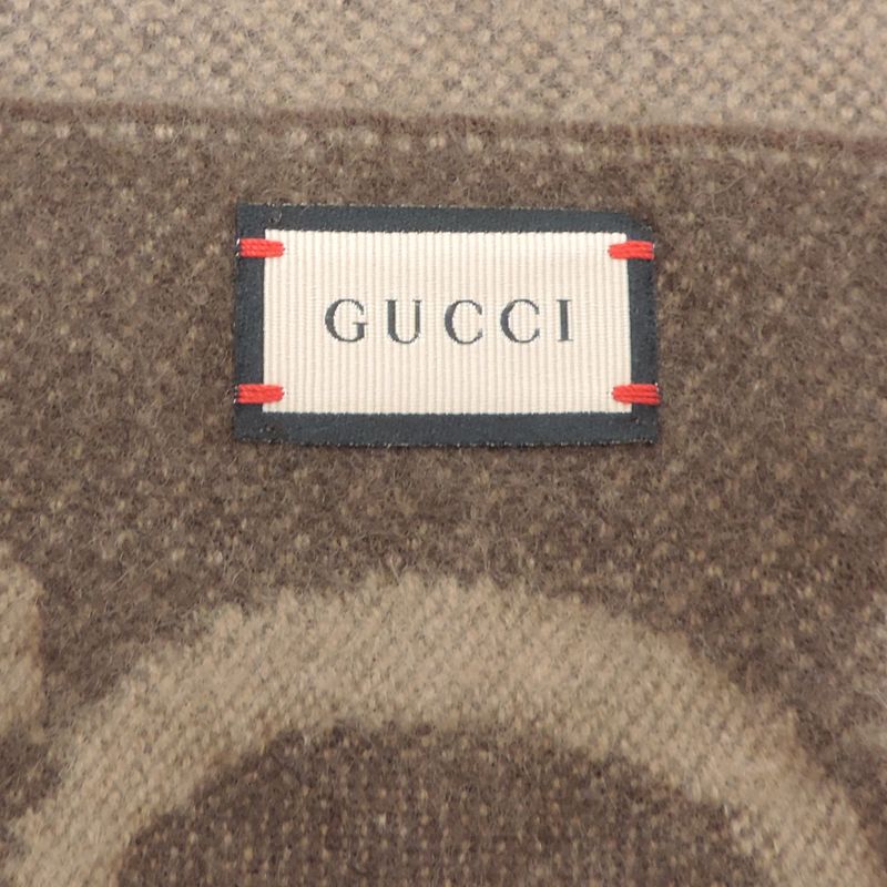 Gucci Scarf Wool Brown — view 6