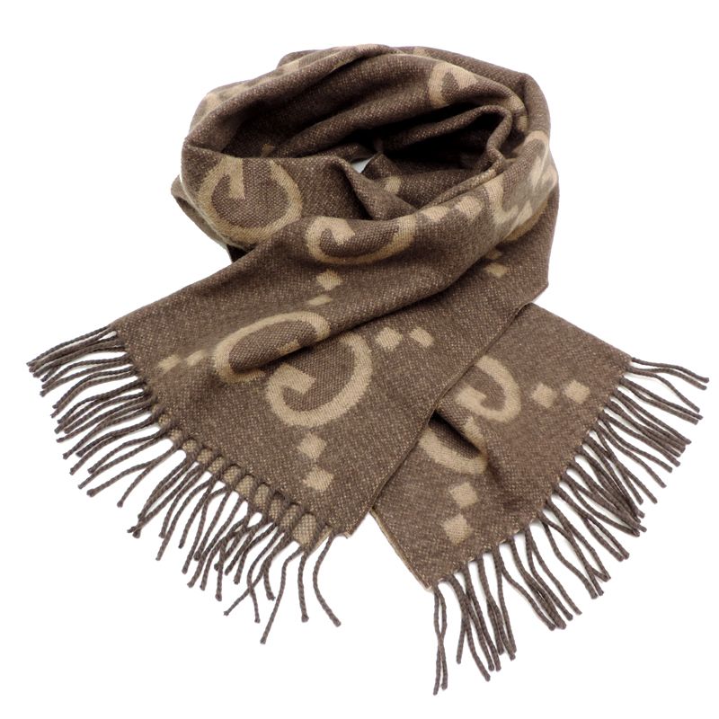 Gucci Scarf Wool Brown — view 3