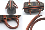 Fendi Pecan Pi Buishi Leather Boston Handbag Brown — view 5