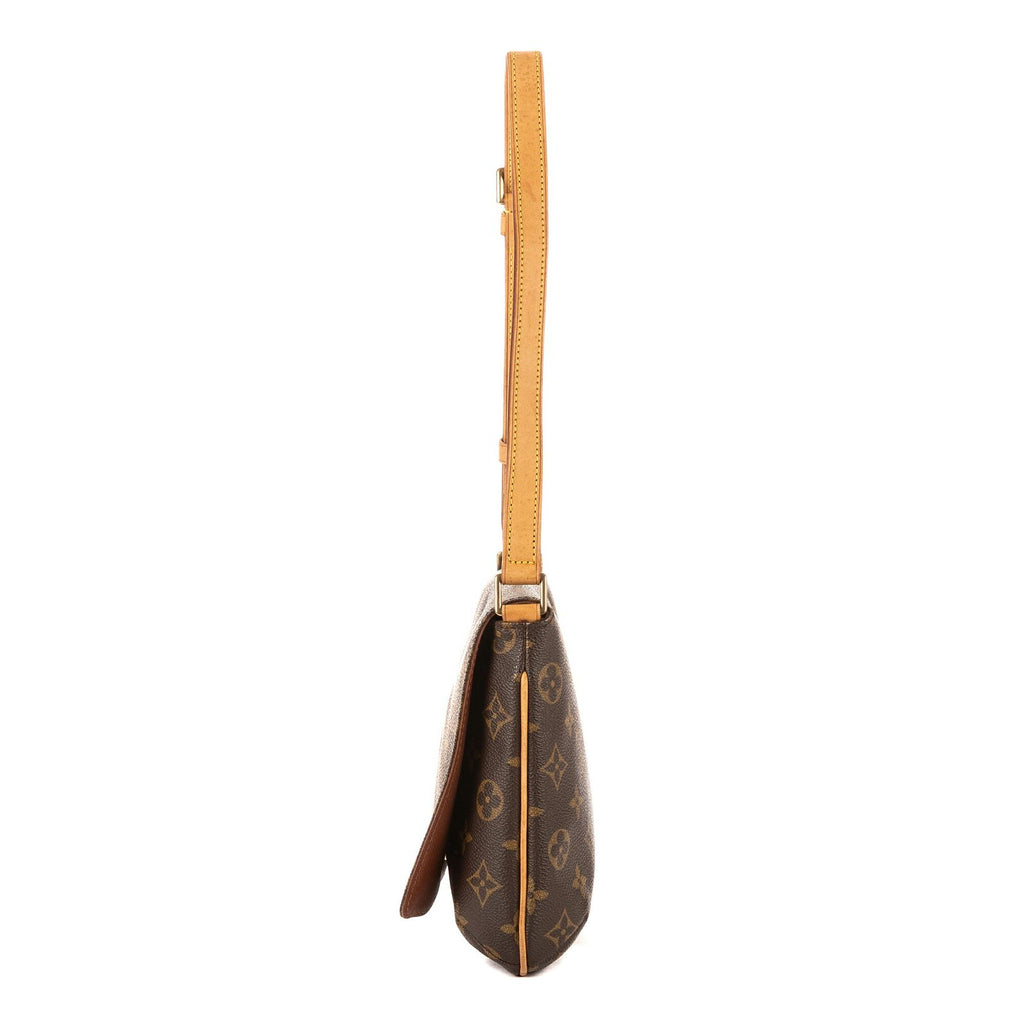 Louis Vuitton Musette Tango Brown Monogram Canvas Shoulder Bag — view 3