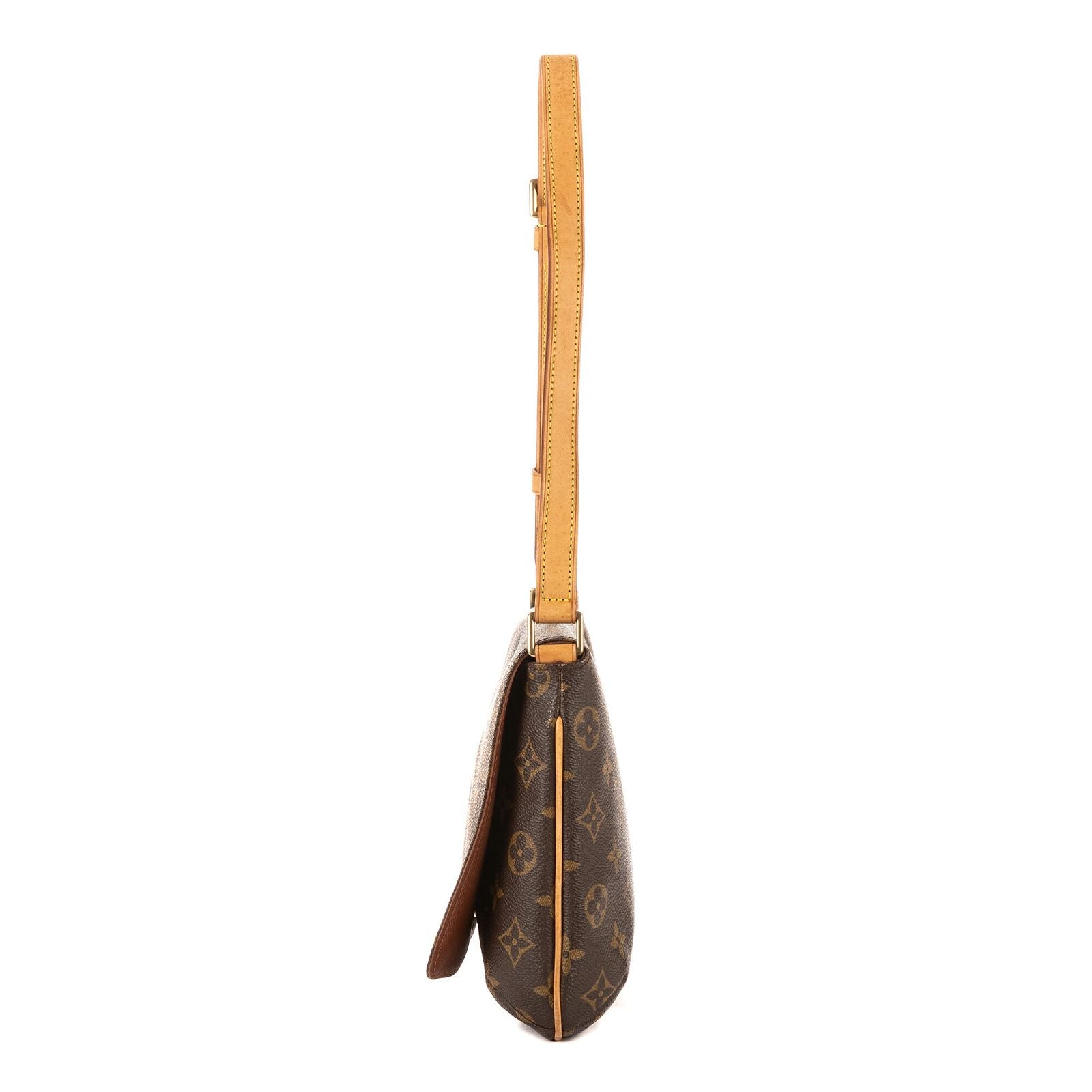 Louis Vuitton Musette Tango Brown Monogram Canvas Shoulder Bag — view 3