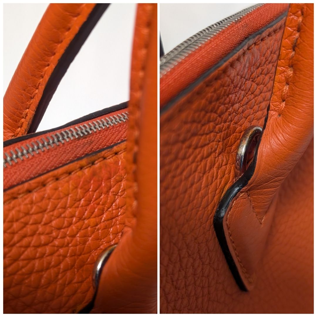 Louis Vuitton Parnassea Lockit PM Orange 2-Way Leather Shoulder Bag — view 6