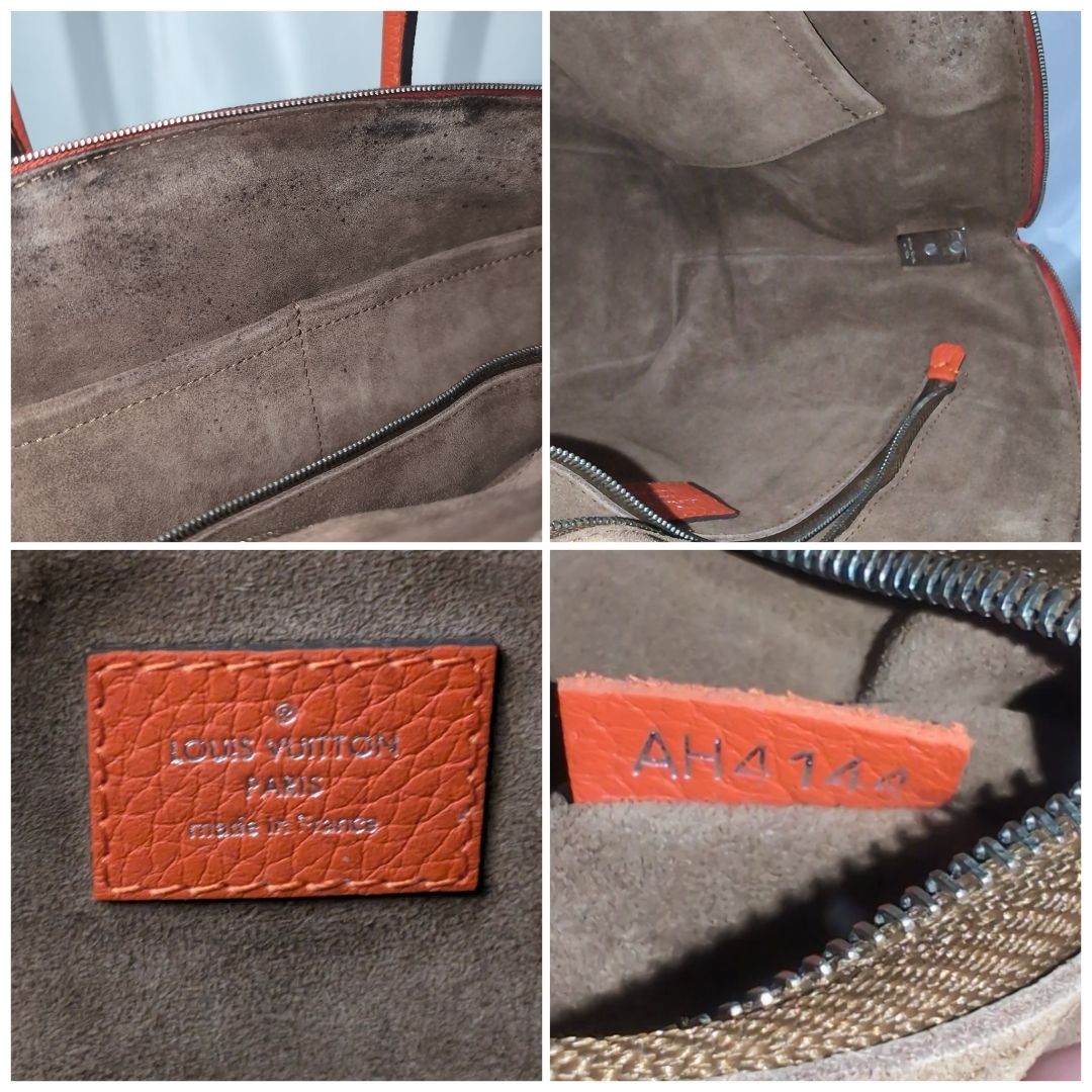 Louis Vuitton Parnassea Lockit PM Orange 2-Way Leather Shoulder Bag — view 9