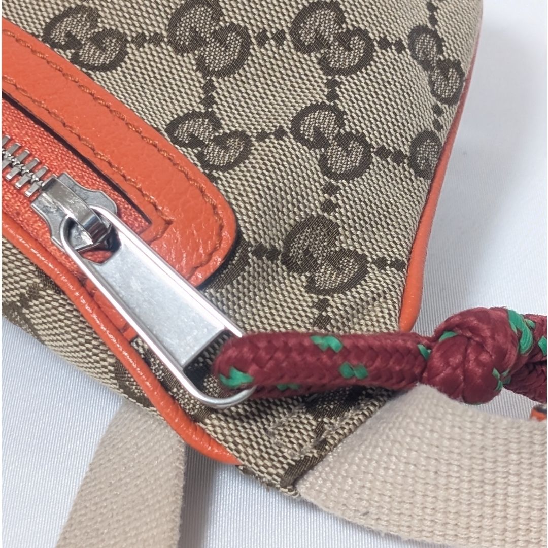 Gucci North Face Collaboration GG Canvas Belt Bag Orange — view 6