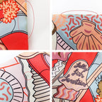 Hermes Twilly Splash Park Seahorse Red Multicolor Silk Scarf — view 5