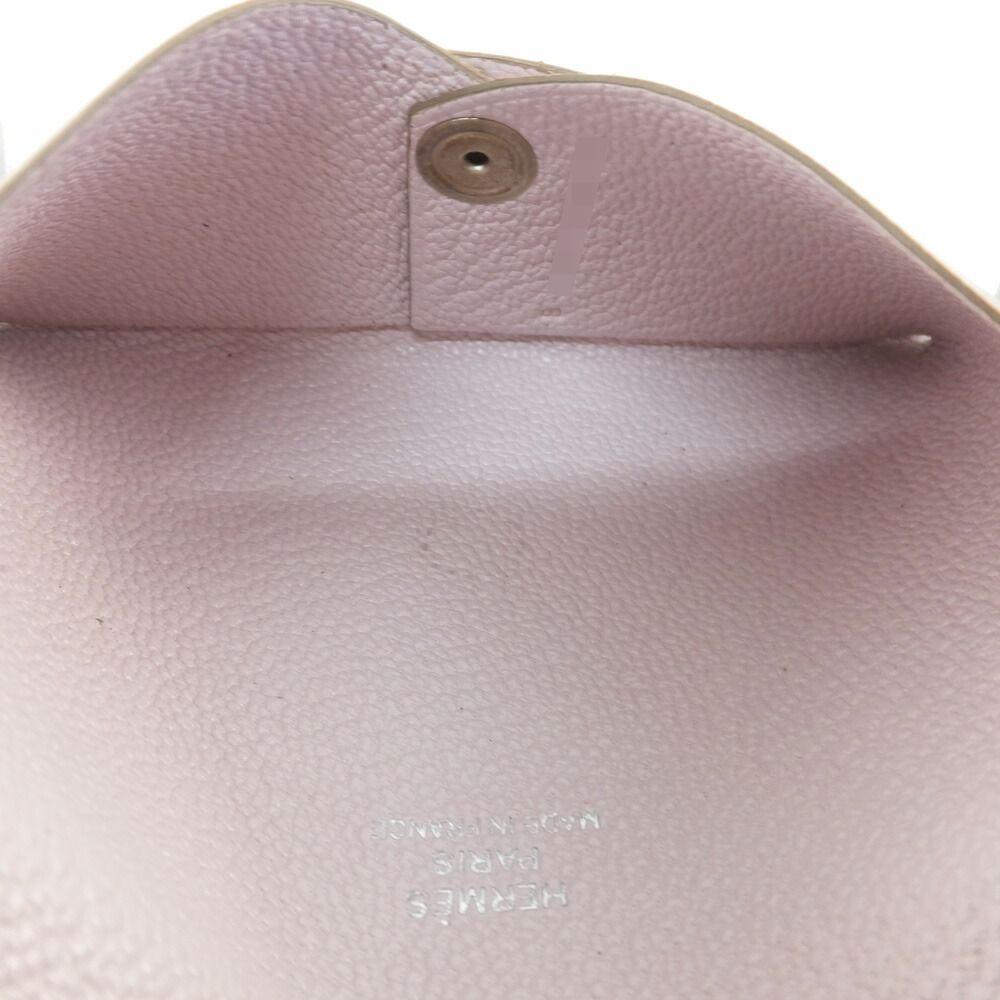 Hermes Calvi Mauvepere Pink Chevre Manufactured Around — view 7